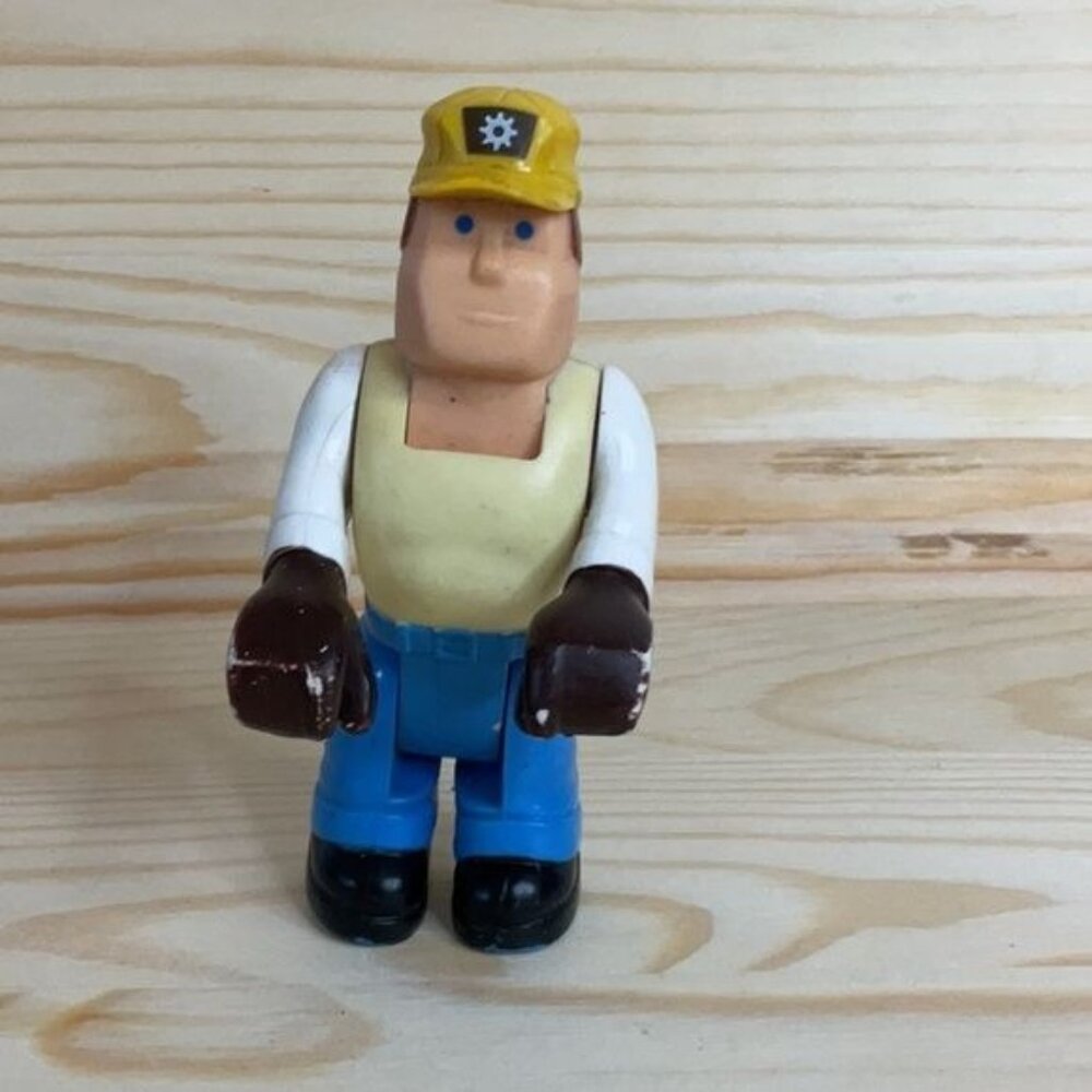 Vintage 1977 Fisher-Price Husky Helpers construction worker action figure